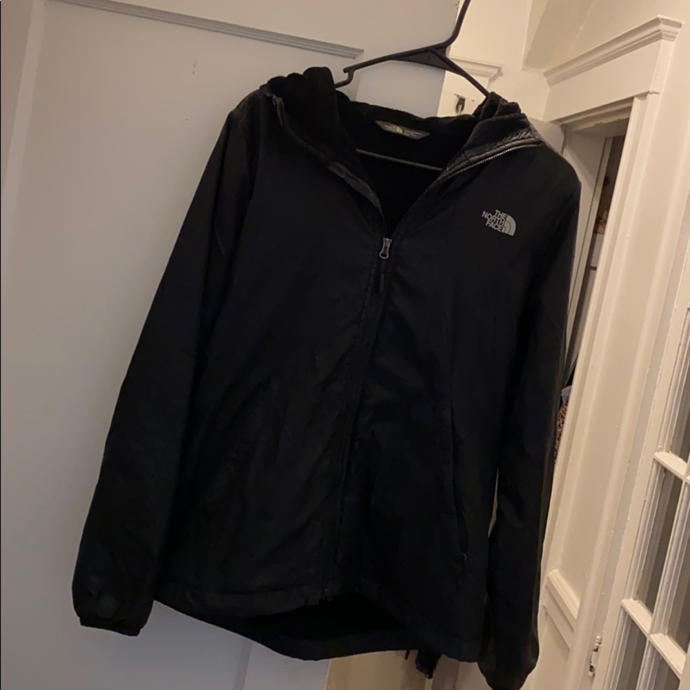 North Face black inside fleeced jacket